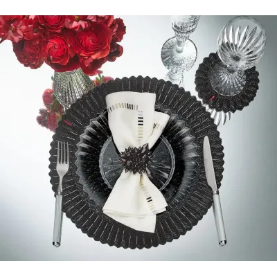 Etoile Black Placemats Set of 2