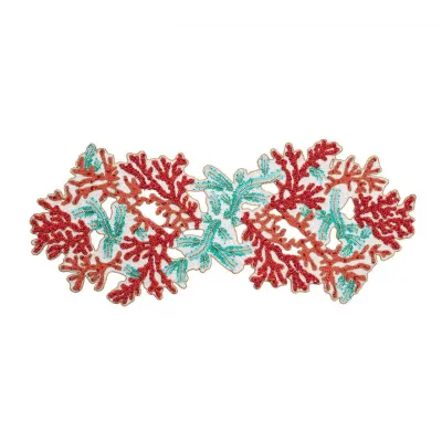 Coral Spray Runner in Coral & Turquoise