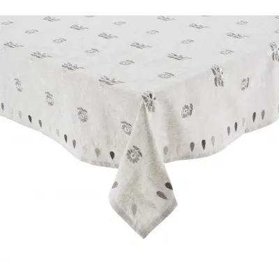 Lima 53 x 110 Gray/Silver Tablecloth