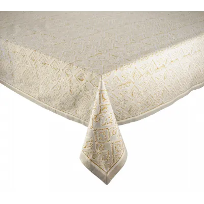 Alfresco Natural & Gray Tablecloth