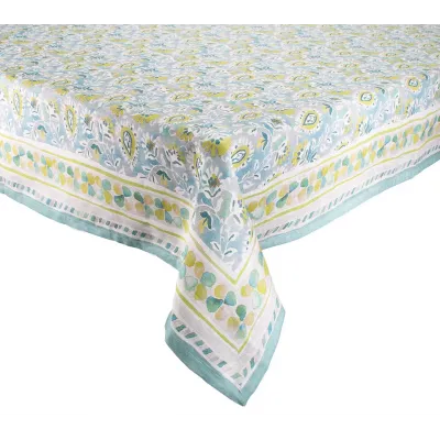 Mira Seafoam & Green Tablecloth