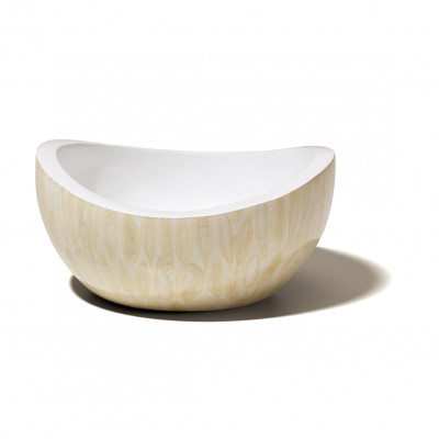 Light Almendro Accent Bowl 6.7'' X 6.7'' X 3.1''