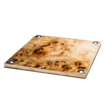 Burl Veneer Large Serving Boards 13.8'' X 13.8'' X 0.9''