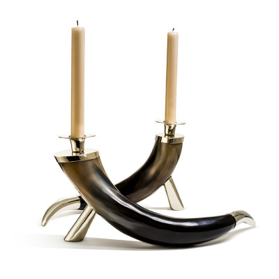 Large Horn Candle Holder 15.7'' X 7.9'' X 7.9''