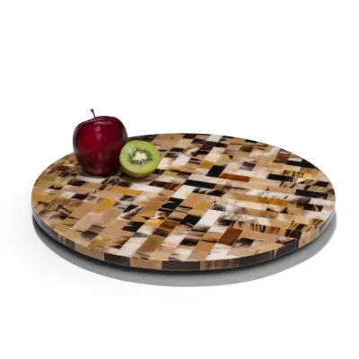 Horn Domino Revolving Tray 15.7" X 1.5"