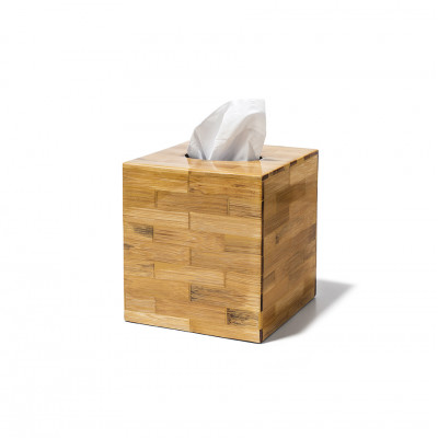 Bamboo Veneer Tissue Box 5.9" x 5.9" x 6.0"