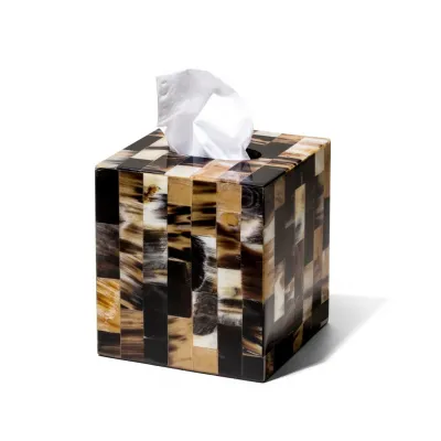Horn Domino Tissue Box 5.9" x 5.9" x 6.0"