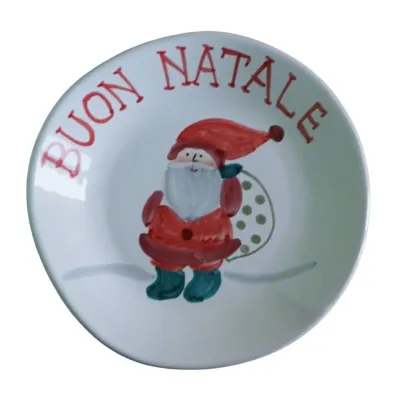 Natale Santa Claus Salad Dessert Plate