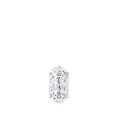 Seville Wall Sconce, Clear Crystal, Chrome Finish