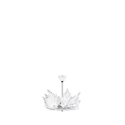 Champs Elysees Chandelier, Clear Crystal, Chrome Finish, 1 Tier