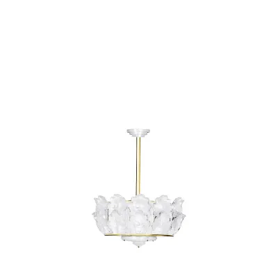 Chêne Chandelier, Clear Crystal, Gilded Finish