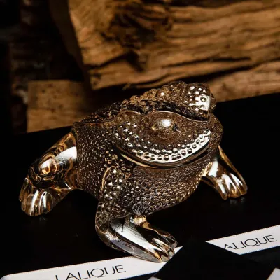 Gregoire Frog Gold Lustre Sculpture