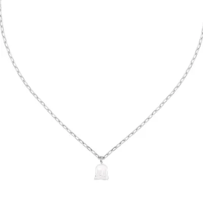 Muguet Necklace 1 Clear Crystal, Silver