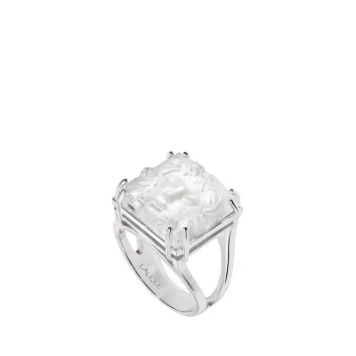Arethuse Ring Clear Crystal, Silver