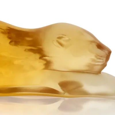 Zeila Panther Sculpture Small Amber