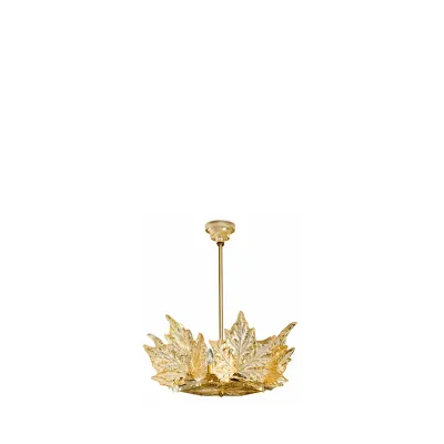 Champs Elysees Chandelier, Gold Luster Crystal, Gilded Finish, 1 Tier