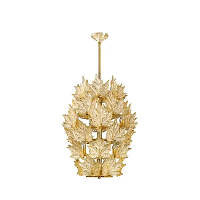 Champs Elysees Chandelier, Gold Luster Crystal, Gilded Finish, 6 Tiers