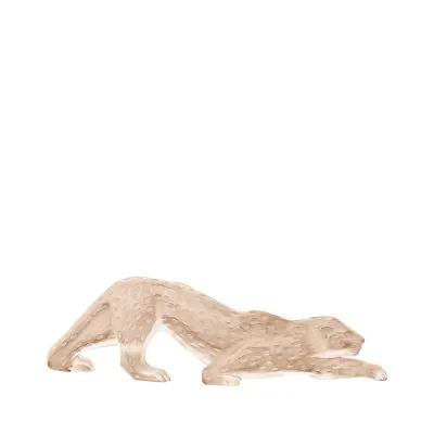 Zeila Panther Sculpture Gold Luster