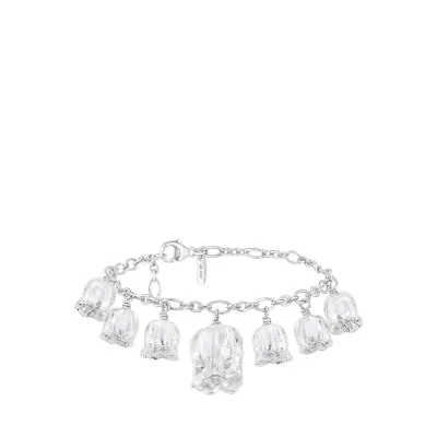 Muguet Bracelet Clear Crystal, Silver