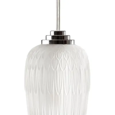 Plumes Ceiling Lamp, Clear Crystal, Chrome Finish, Small