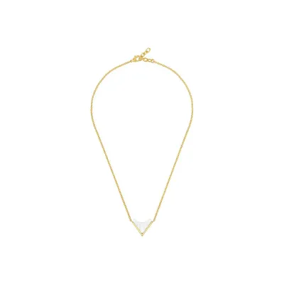 Style 1925 Necklace Clear Crystal, 18 Carats Yellow Gold Plated