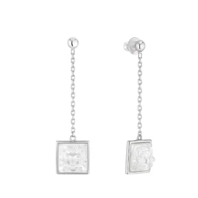 Arethuse Earrings Clear Crystal, Silver