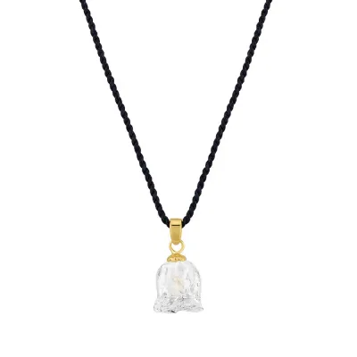 Muguet Pendant Clear Crystal, Vermeil