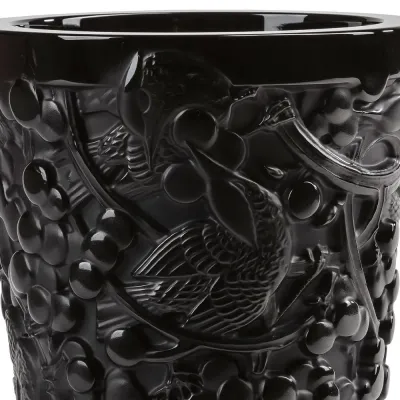 Merles Et Raisins Vase Medium Black