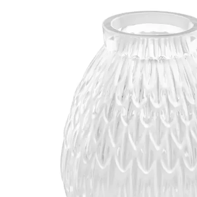 Plumes Small Vase, Clear Crystal