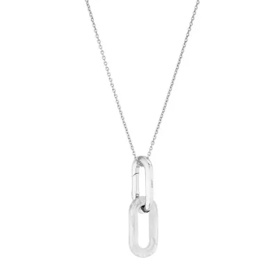 Empreinte Animale Pendant, Clear Crystal, Silver