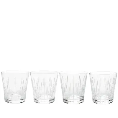 Lotus, 4 Tumblers Set 30 Cl, Clear Crystal