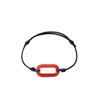 Empreinte Animale Cord Bracelet, Red Crystal, L