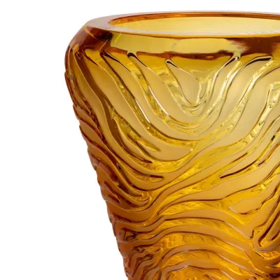 Tigre Vase, Amber Crystal