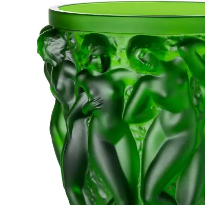 Bacchantes Vase, Green Amazon Crystal