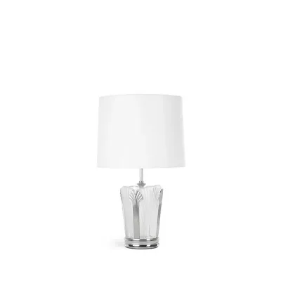 Ginkgo Small Lamp, Clear Crystal, Nickel Finish