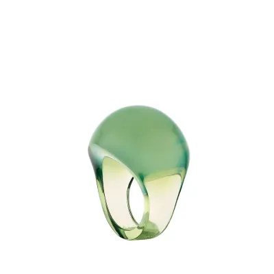 Cabochon Ring Antinea Green Crystal