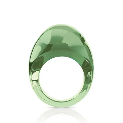 Cabochon Ring Antinea Green Crystal