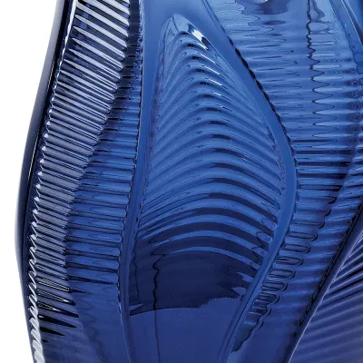Manifesto Vase, Zaha Hadid & Lalique, 2014, Numbered Edition, Midnight Blue Crystal (Special Order)