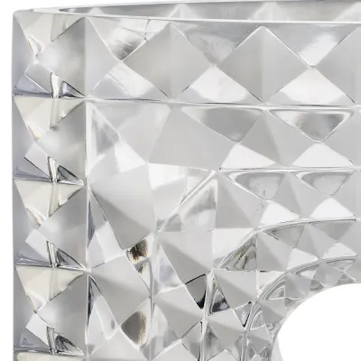 Geo Vase, Mario Botta & Lalique, 2016, Clear Crystal, Lost Wax Technique (Special Order)