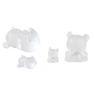 Meng-Meng Bear Sculpture By Han Meilin And Lalique, 2019, Limited Edition Of 888, Clear Crystal
