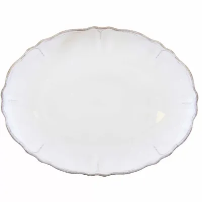 Rustica Antique White Melamine 16" Oval Platter