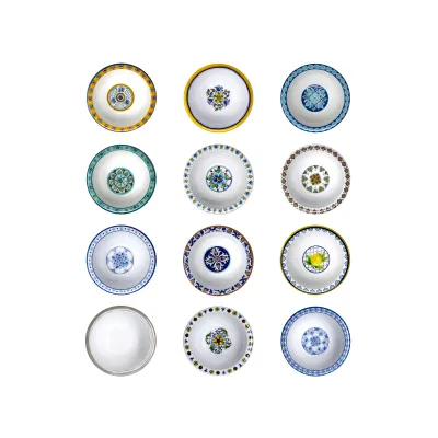 Mini Melamine Bowls (Set Of 12) Madrid White, Marrakech, Capri (2 Asstd) , Notre Dame, Moroccan Blue (2 Asstd), Havana, Palermo, Benidorm, Madrid Turquoise, Rustica Antique White,