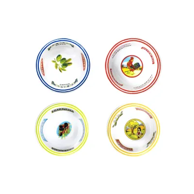 Assorted Mini Melamine Bowls With Olive Theme - 3 Of Each