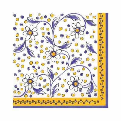 Benidorm Patterned Paper Dinner Napkins 15.75" X 15.75" (Pack Of 20)