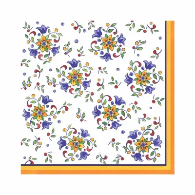Capri Patterned Paper Dinner Napkins 15.75" X 15.75" (Pack Of 20)