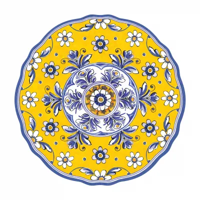 Benidorm Scalloped Paper Charger Placemat 15" (Pack Of 20)