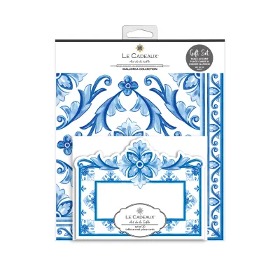 Mallorca Place Cards With Paper Dinner Napkins 20Pk