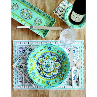 Madrid Turquoise  Spoon Rest With Tea Towel