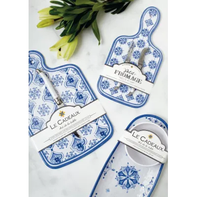 Moroccan Blue  Spoon Rest With Tea Towel