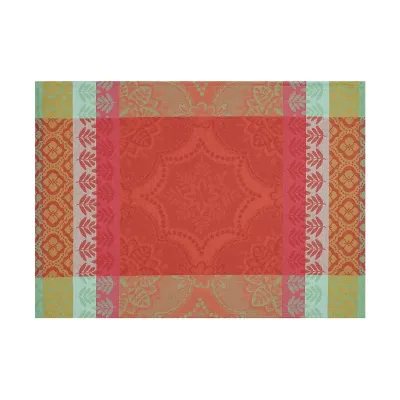 Bastide Red Pepper Coated Placemat 21" x 15"